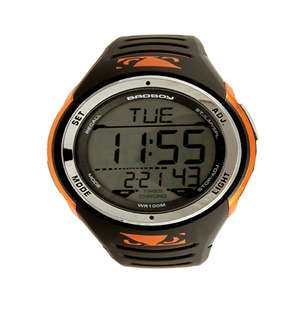 Bad Boy Digi Blackand Orange Watch