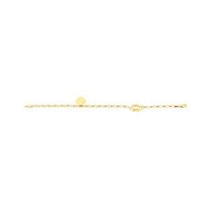 9ct Yellow Gold Heart Charm Bracelet