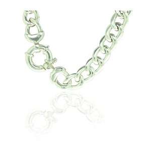 Silver bracelet with sinoretti clasp