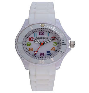 Cool Kids White Analogue Neon Resin Watch