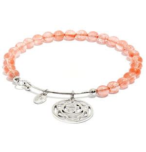 Chrysalis Watermelon Quartz Chakra Bangle