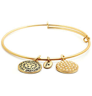 Chrysalis Gold June Birthstone Bangle