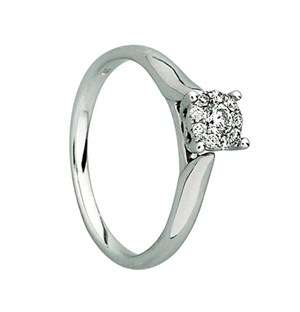 Solitaire White Gold Diamond Ring