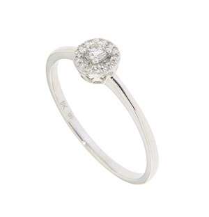 9kt White Gold Diamond Bridal Ring