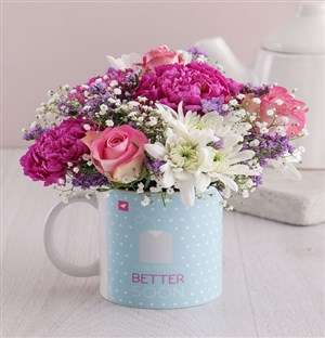 Discovery Cheerful Get Well Flower Mug