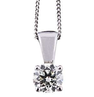 9ct White Gold Diamond Necklace