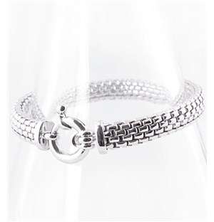 Silver Popple Bracelet With Signoretti Clasp