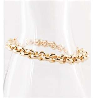Silver Yellow Gold Plated Bracelet