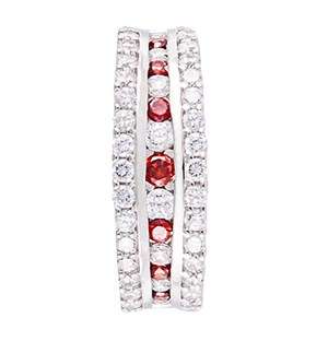 Silver Cubic Eternity Ring