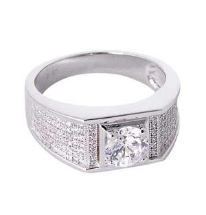 Silver Cubic Gents Ring