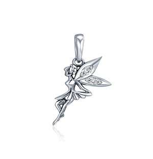 Silver Flower Fairy Charm