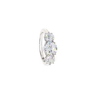 Silver Cubic Zirconia Ring L282