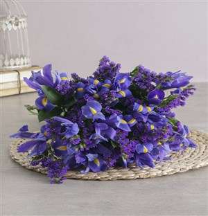 Bright and Beautiful Blue Iris Bouquet