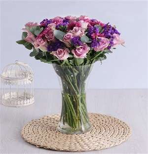Mothers Day Lilacs In Flair Vase
