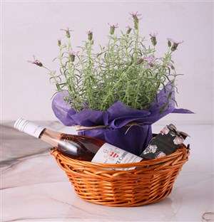 Lovely Lavender Willow Gift Basket