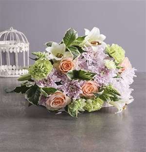Peach and Pastel Mothers Day Bouquet