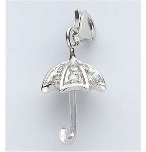 Miss Silver Umbrella Charm