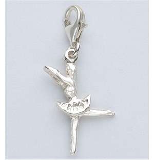 Miss Silver Ballerina Charm MSCM022