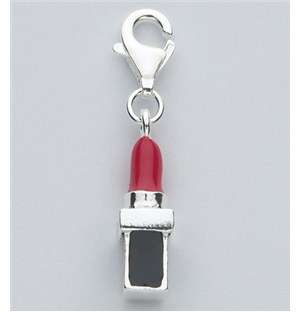 Miss Silver Lipstic Charm
