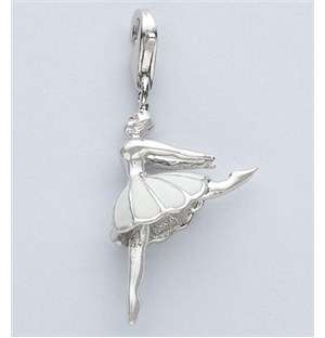 Miss Silver Ballerina Charm MSCM071