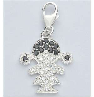 Miss Silver Girl Charm