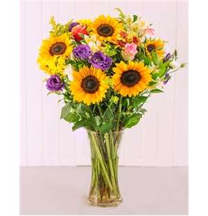 MYNETSP631 Bright and Beautiful Sunflower Vase