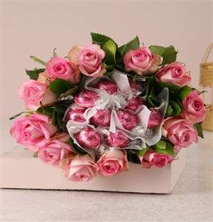 Pink Rosy Chocolate Arrangement