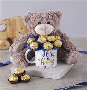 Its a Boy Brown Bear Arrangement