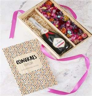 Personalised Congrats Edible Arrangement Crate