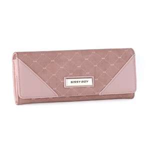 Sissy Boy Printed Denim Clutch Purse Pink