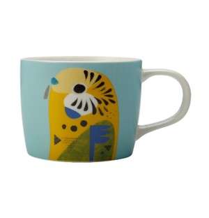 Maxwell and Williams Pete Cromer Mug Budgerigar