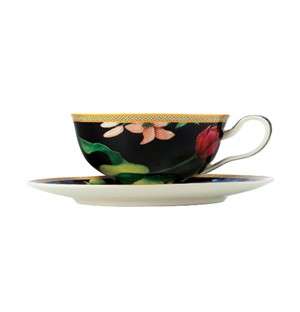 Maxwell and Williams Contessa Black Cup and Saucer