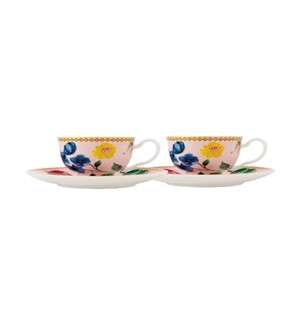 Maxwell and Williams Contessa Rose Cup Saucer Set
