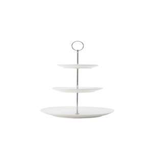 Maxwell and Williams White Three Tier Cake Stand