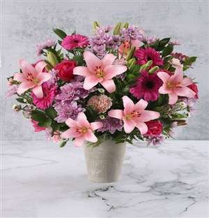 Pastel Pink and Lavender Flowers