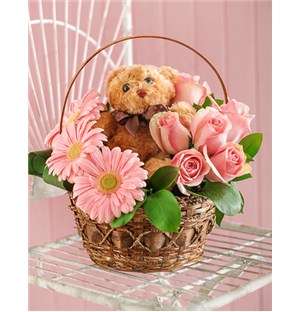 Pink Baby Basket