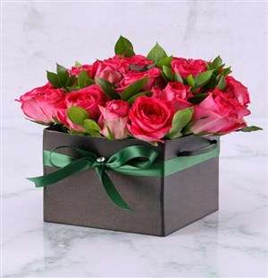 Beautiful Box of Cerise Roses