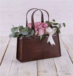 Purple Rose Handbag