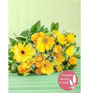Yellow Rose and Gerbera Bouquet