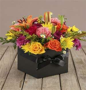 Birthday Flowers in a Box