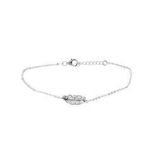 Silver Feather Bracelet