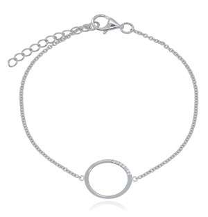 Silver Circle of Life Bracelet