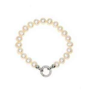 Fresh Water White Pearl Bracelet