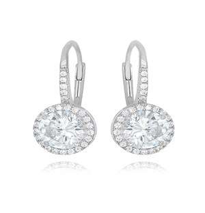 Infinity Pave Stud Earrings