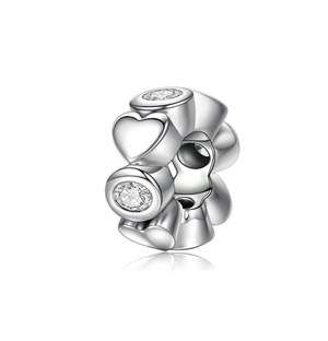Heart Spacer Charm