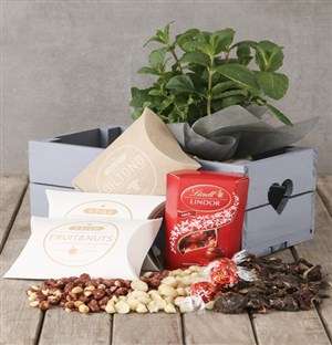 Herb with Lindt and Gourmet Treats Crate