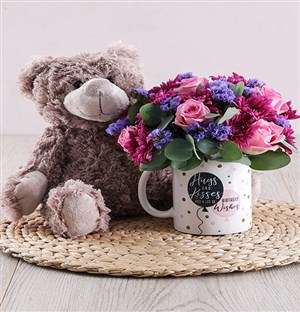Birthday Wishes Flower Mug