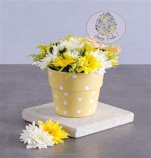 Happy Easter Spray Pot