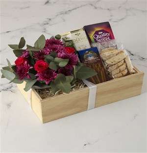 Peace With Cerise Roses Crate