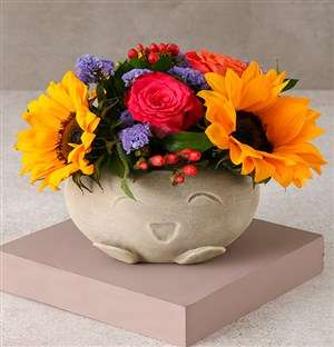 Sunflowers and Roses Happiness Arrangement